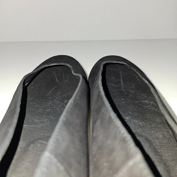 NEW Eileen Fisher Una 2 Flat Womens 10 Black Suede Slip On Hidden Wedge Comfort - Picture 10 of 13